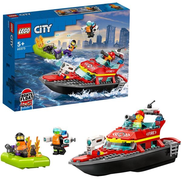 LEGO 60373 - Reddingsboot brandweer