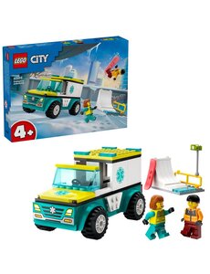 LEGO 60403 - Hulpdienst ambulance met snowboarder