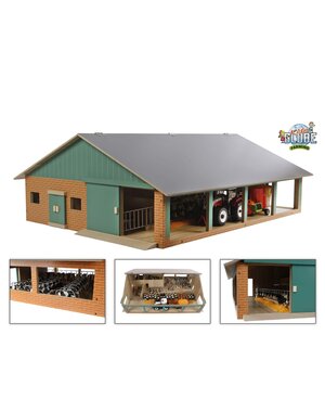 Kids Globe Ligboxenstal met melkstal 1:32 - 610495