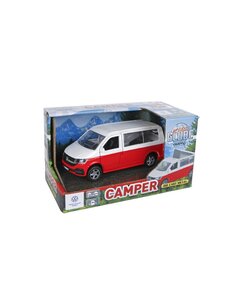 Kids Globe VW Transporter Camper met pull back -13.5 cm