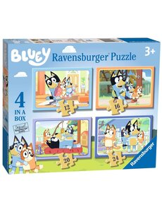 Ravensburger 4 in 1 puzzel, Bluey - 12/16/20/24 stukjes