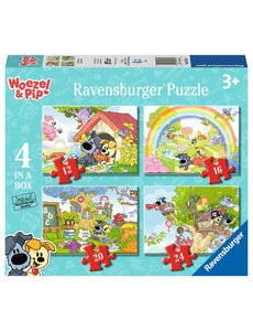Ravensburger 4 in 1 puzzel, Woezel & Pip: In de Tovertuin - 12/16/20/24 stukjes