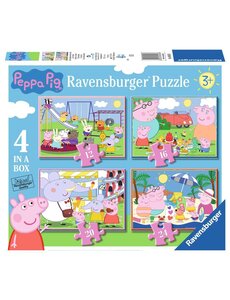 Ravensburger 4 in 1 puzzel, Peppa Pig, 12/16/20/24 stukjes