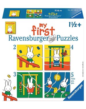 Ravensburger 4 in 1 puzzel Nijntje Mijn eerste puzzel - 2/3/4/5 stukjes