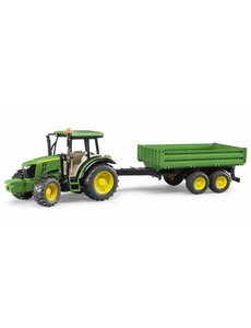 Bruder 2108 - John Deere 5115 M met aanhanger