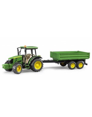 Bruder 2108 - John Deere 5115 M met aanhanger