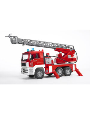 Bruder 2771 - MAN brandweer met draailadder licht en geluid