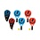 JohnToy Urban District Padel set met 2 rackets in draagtas, blauw of oranje