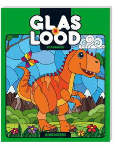 Image Books Glas-in-lood kleurboek - Dinosaurus