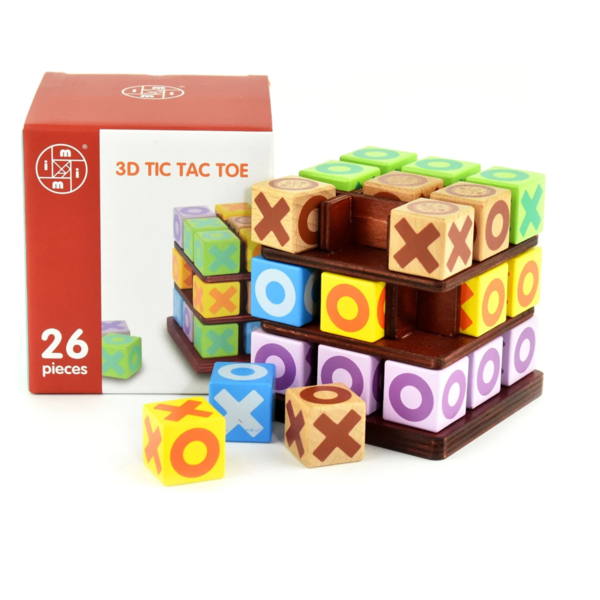 Houten 3d Tic tac toe