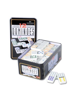 Longfield Domino dubbel 12 in blik