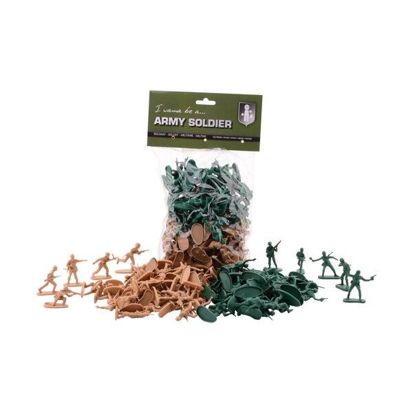JohnToy Army Force 100 soldaatjes in zak