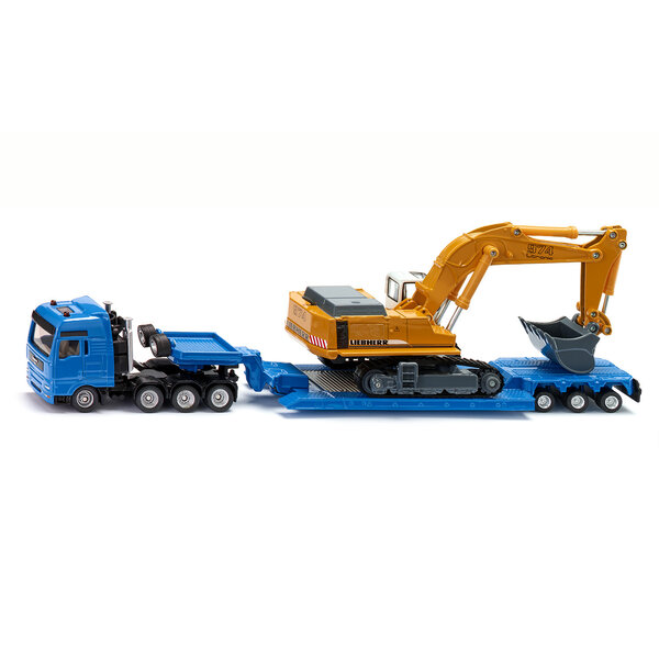 Siku 1847 - Zwaartransport met Liebherr graafmachine