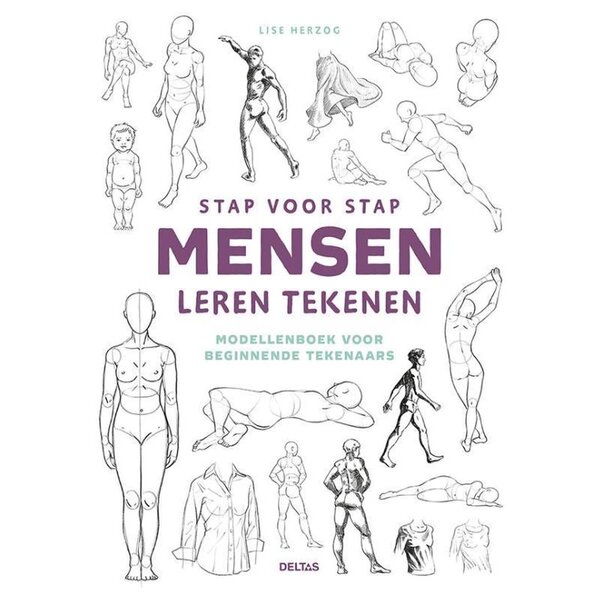 Deltas Stap voor stap mensen leren tekenen