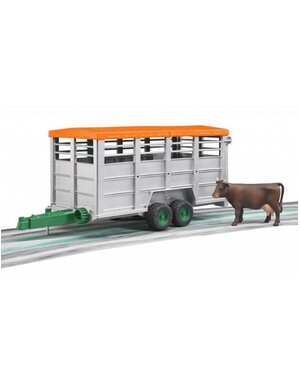Bruder 2227 - Veetransportaanhager met 1 koe