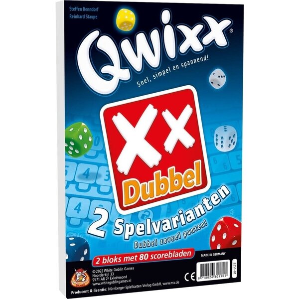White Goblin Games Qwixx scoreblokken - Dubbel