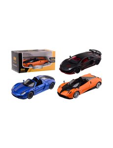 JohnToy Sportauto assorti kleuren, schaal 1:24