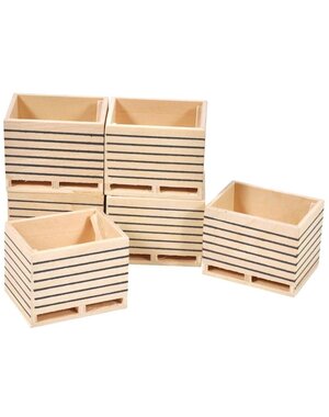 Kids Globe Houten kisten (6 st.) 1:32 - 610611