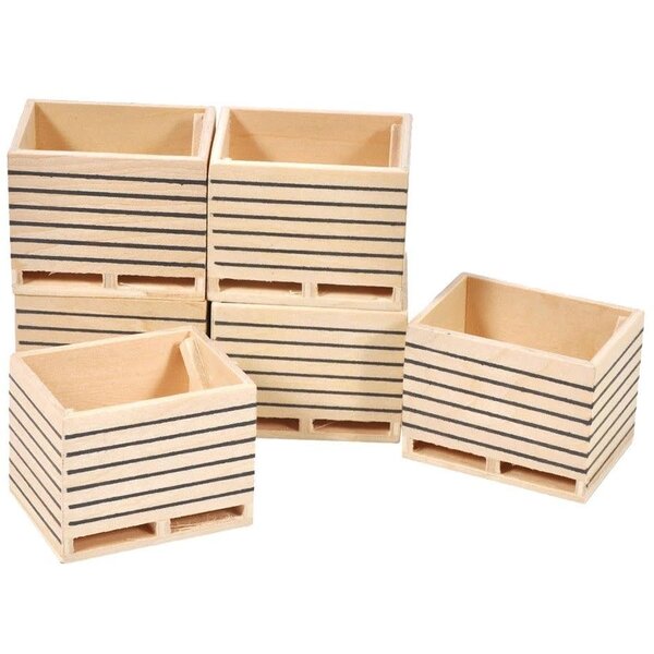 Kids Globe Houten kisten (6 st.) 1:32 - 610611