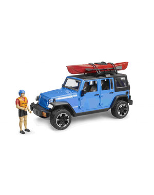 Bruder 2529 - Jeep Wrangler Rubicon Unlimited met kajak en figuur