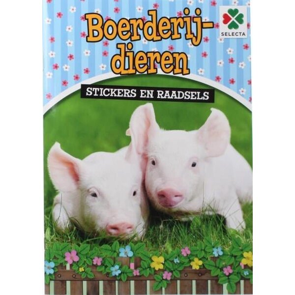 Selecta Boerderijdieren Stickers en Raadsels