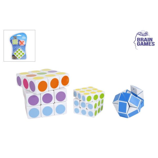 Brain Games Puzzel Kubus set 3 delig