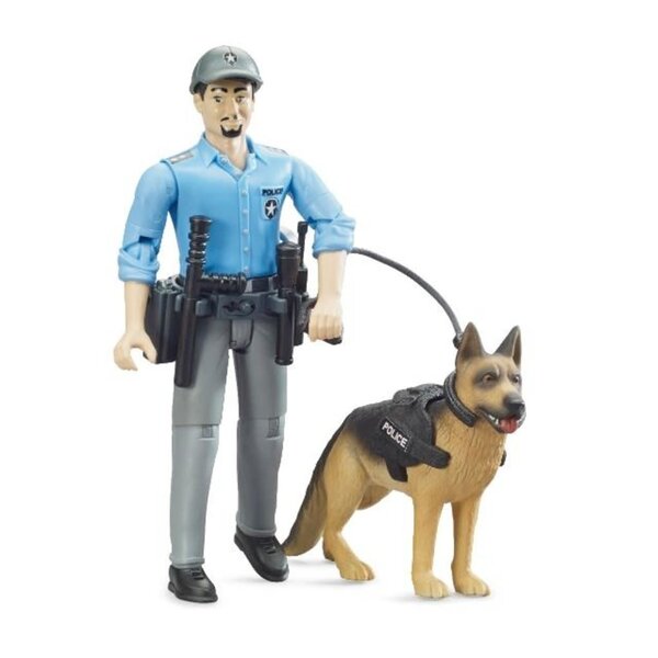 Bruder 62150 - Politie speelfiguur met hond