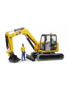 Bruder 2466 - Caterpillar kleine baggerkraan met machinist