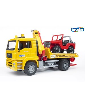 Bruder 2750 - MAN Takelauto met jeep