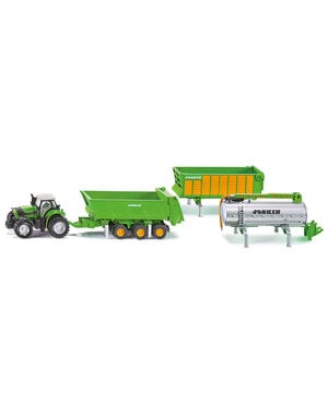 Siku 1848 - Deutz met Joskin aanhangerset