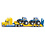 Siku 1805 - Dieplader met New Holland tractors