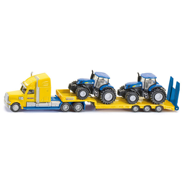 Siku 1805 - Dieplader met New Holland tractors
