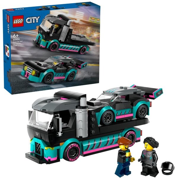 LEGO 60406 - Racewagen transport met racewagen