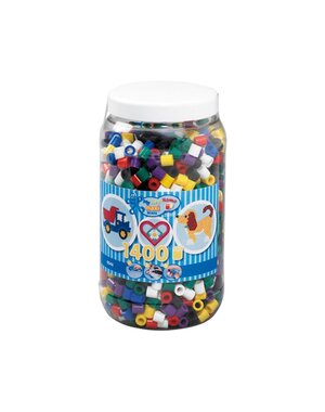 Hama Maxi strijkkralen pot - primaire kleuren 1400 st.