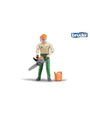 Bruder 60030 - Bosbouwarbeider met accessoires