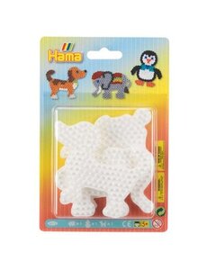 Hama Grondplaat 3 stuks klein - olifant, clown, hond