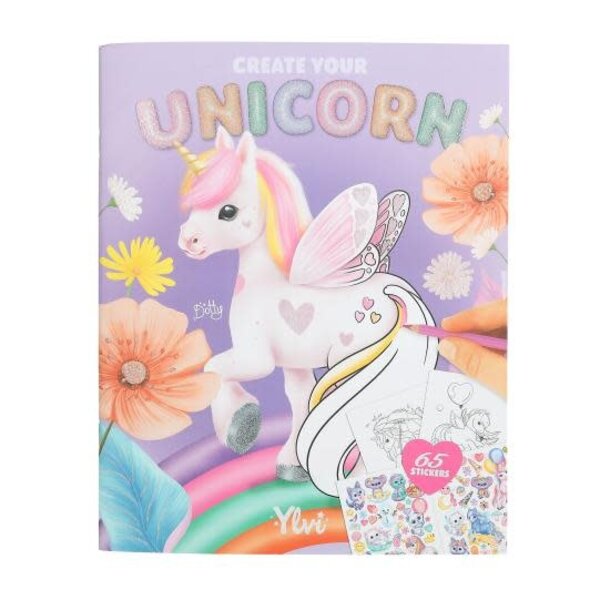 TopModel Ylvi & the Minimoomis Create your unicorn kleur- en stickerboek
