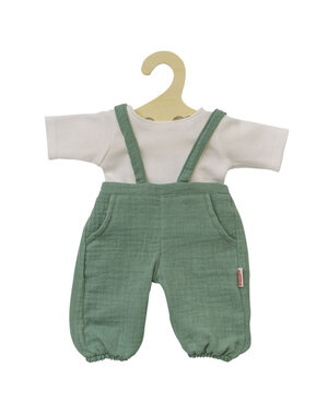 Heless Tuinbroek met groen shirt 35-45 cm