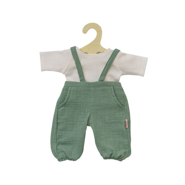 Heless Tuinbroek met groen shirt 35-45 cm