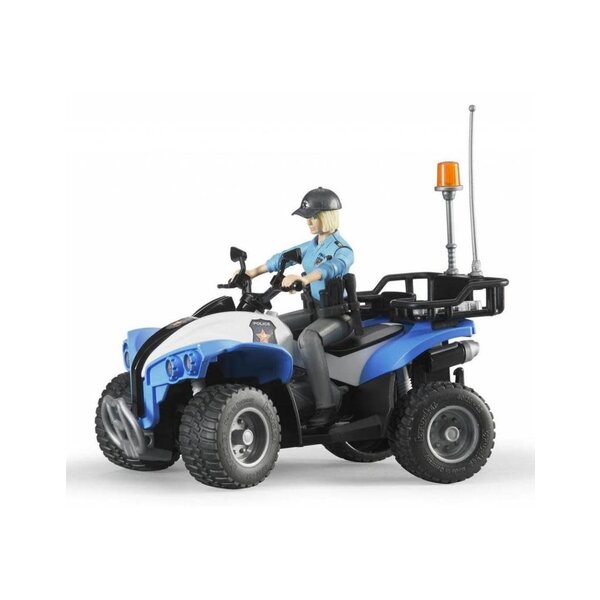 Bruder 63010 - Politie Quad met agente en accessoires