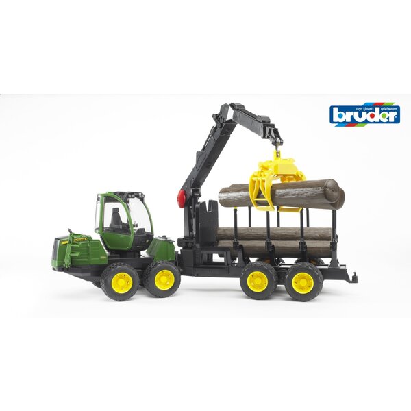 Bruder 2133 - John Deere 1210E houttransport met kraan