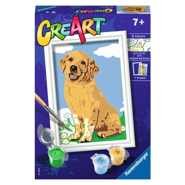 Ravensburger Schilderen op nummer - Friendly retriever