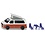 Siku 1922 - VW T6 camper met beweegbaar dak en tuinset