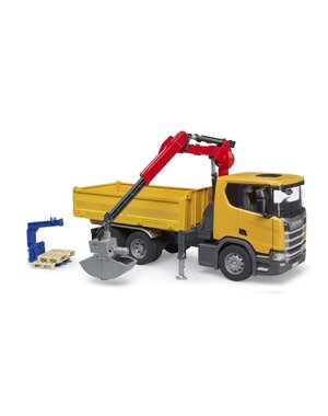 Bruder 3551 - Scania Super 560R met laadkraan en toebehoren