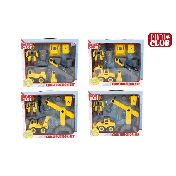 Mini Club Constructie Set met acc. , 4 assorti