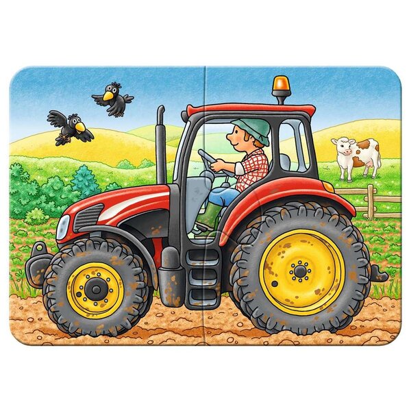 Ravensburger 4 in 1 puzzel  Aan het werk - 2/4/6/8 stukjes