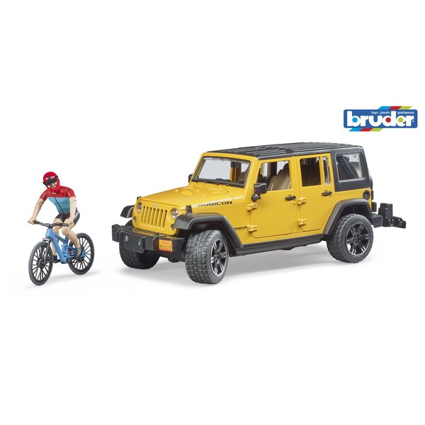Bruder 2543 - Jeep Wrangler Rubicon Unlimited met mountainbiker