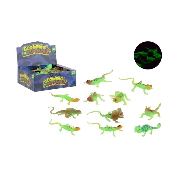 JohnToy Glow in the dark - reptielen, div. soorten