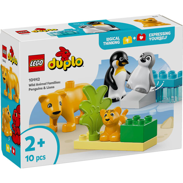 LEGO 10442 - Wilde dieren Pinguin- en Leeuwenfamilie
