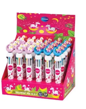 Centrum Kleurenpen Unicorn, 10 kleuren